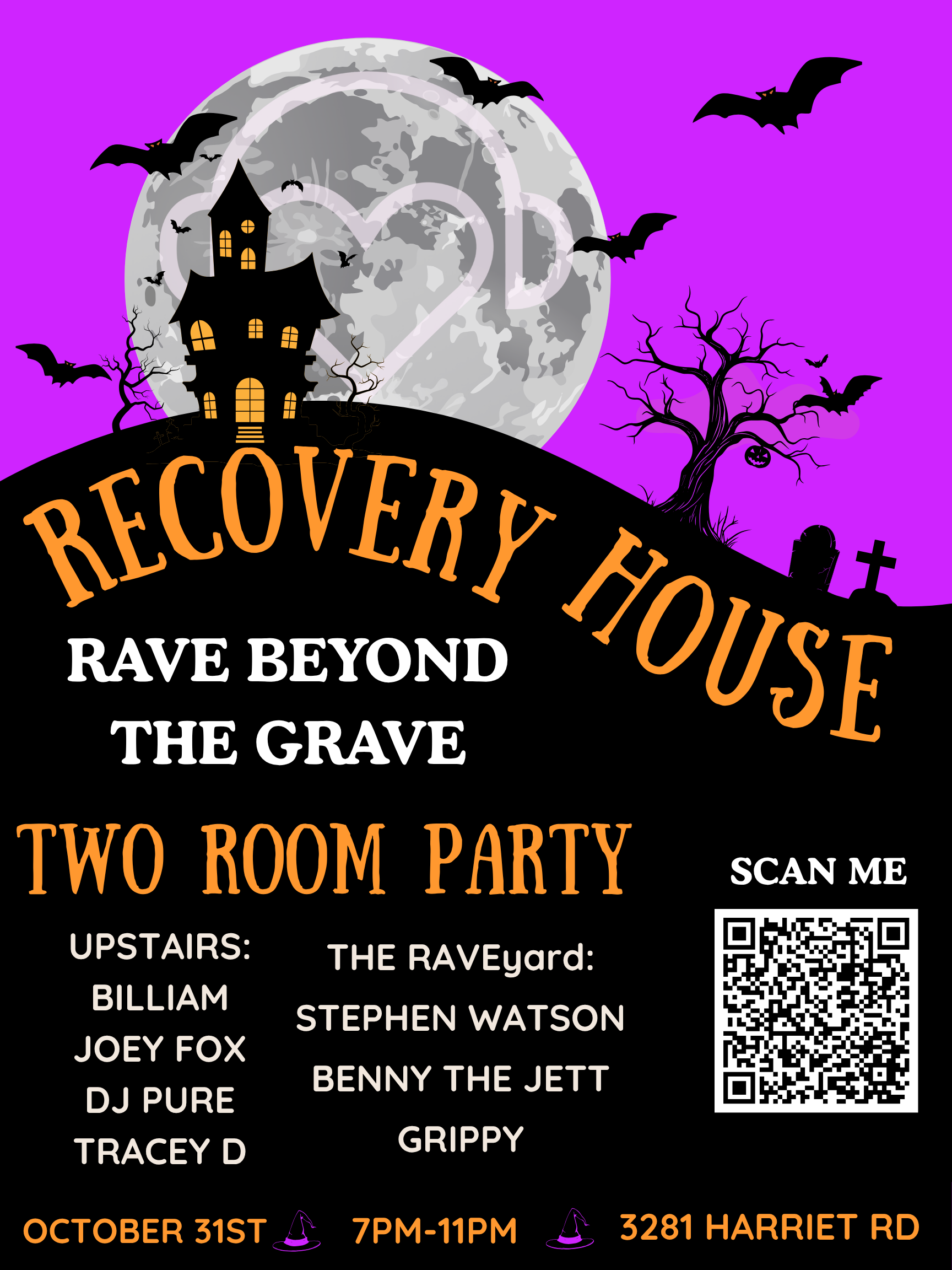 Rave Beyond The Grave - Recovery House Sober Rave