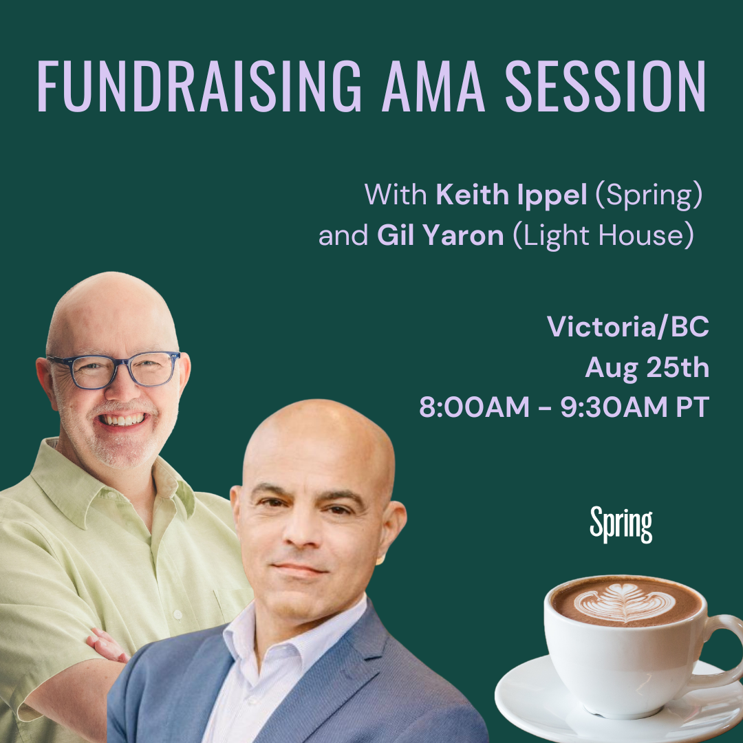 Fundraising AMA (Ask Me Anything) - Victoria!