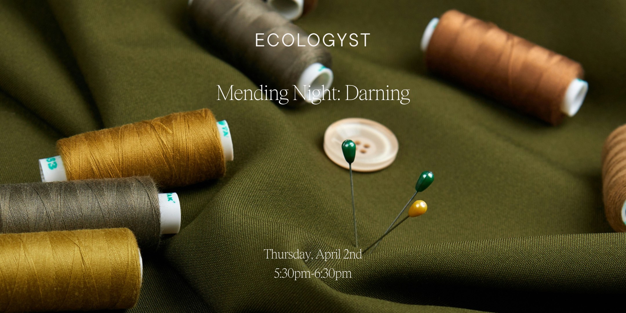 Mending Night: Darning at 552 Johnson Street