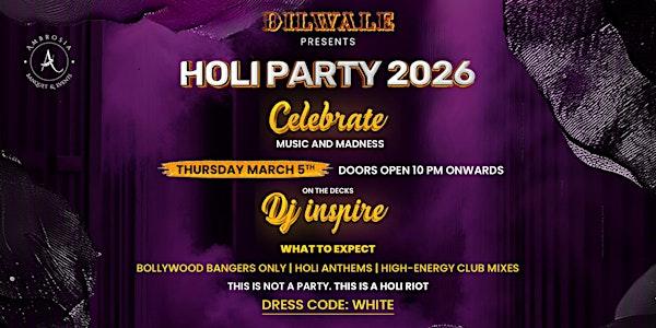 Range Barse - Holi Bash 2026 at Ambrosia Banquet & Events