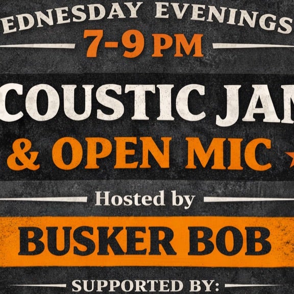 Acoustic Jam & Open Mic W/Busker Bob