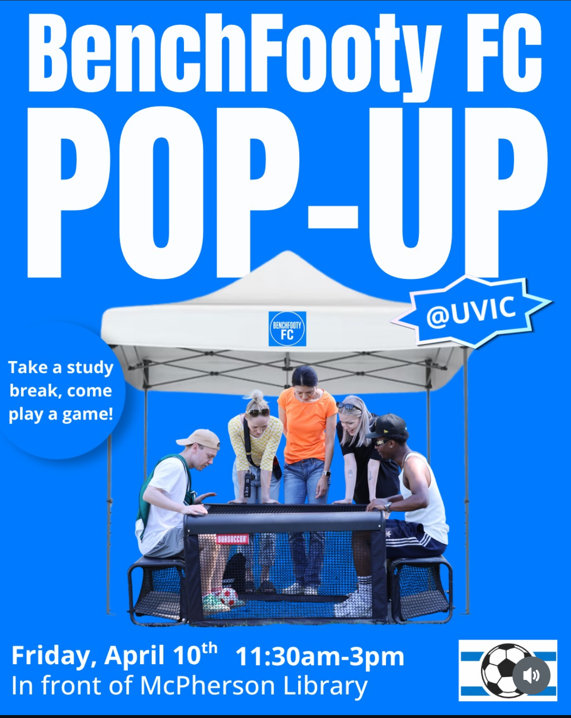 BenchFooty FC University of Victoria Pop-Up