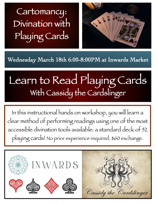 Cartomancy Workshop at 622 View Street, Victoria