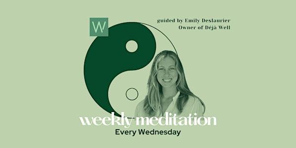 Weekly Meditation With Emily (Members + Paid Drop-Ins Only)