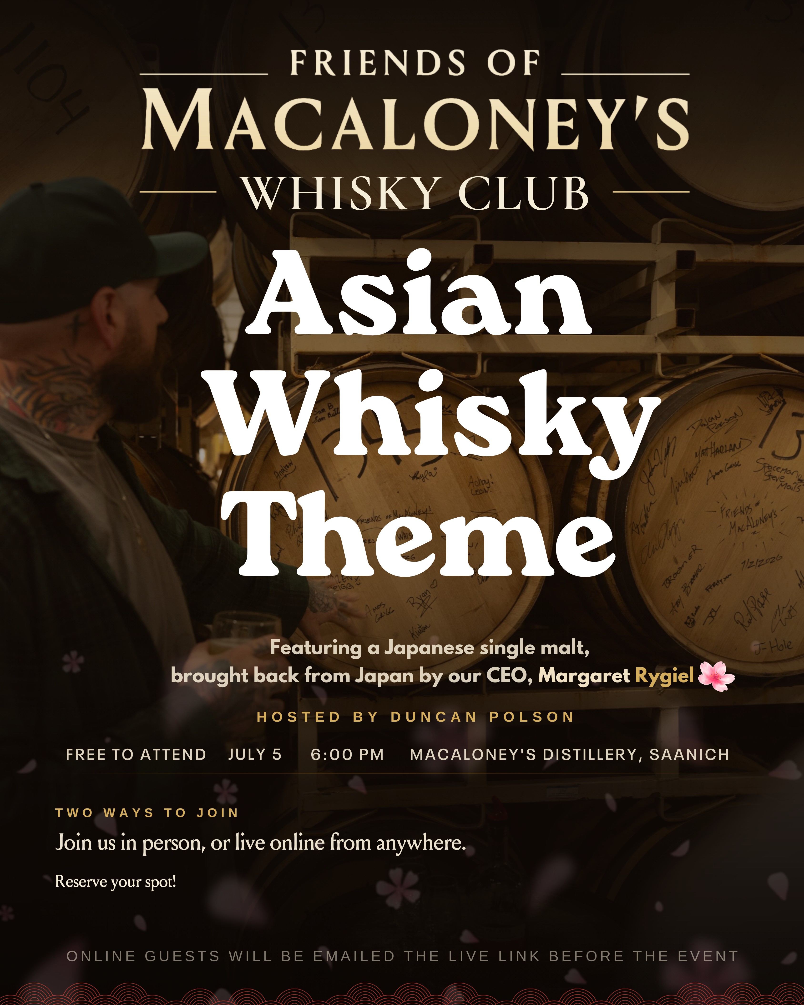 Friends of Macaloney's Whisky Club: Asian Whisky Theme