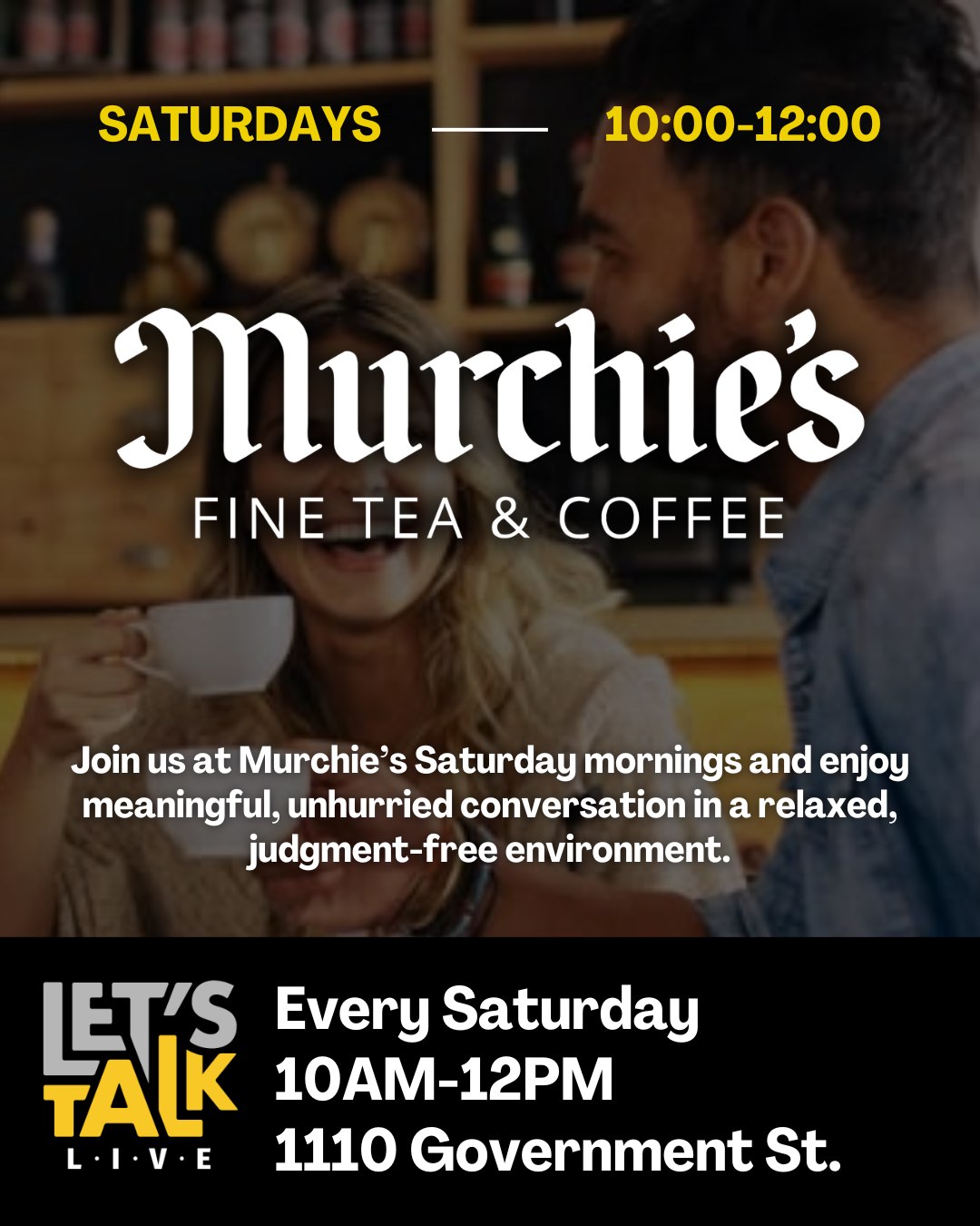 Let's Talk Live: Saturday Morning Conversation and Connection