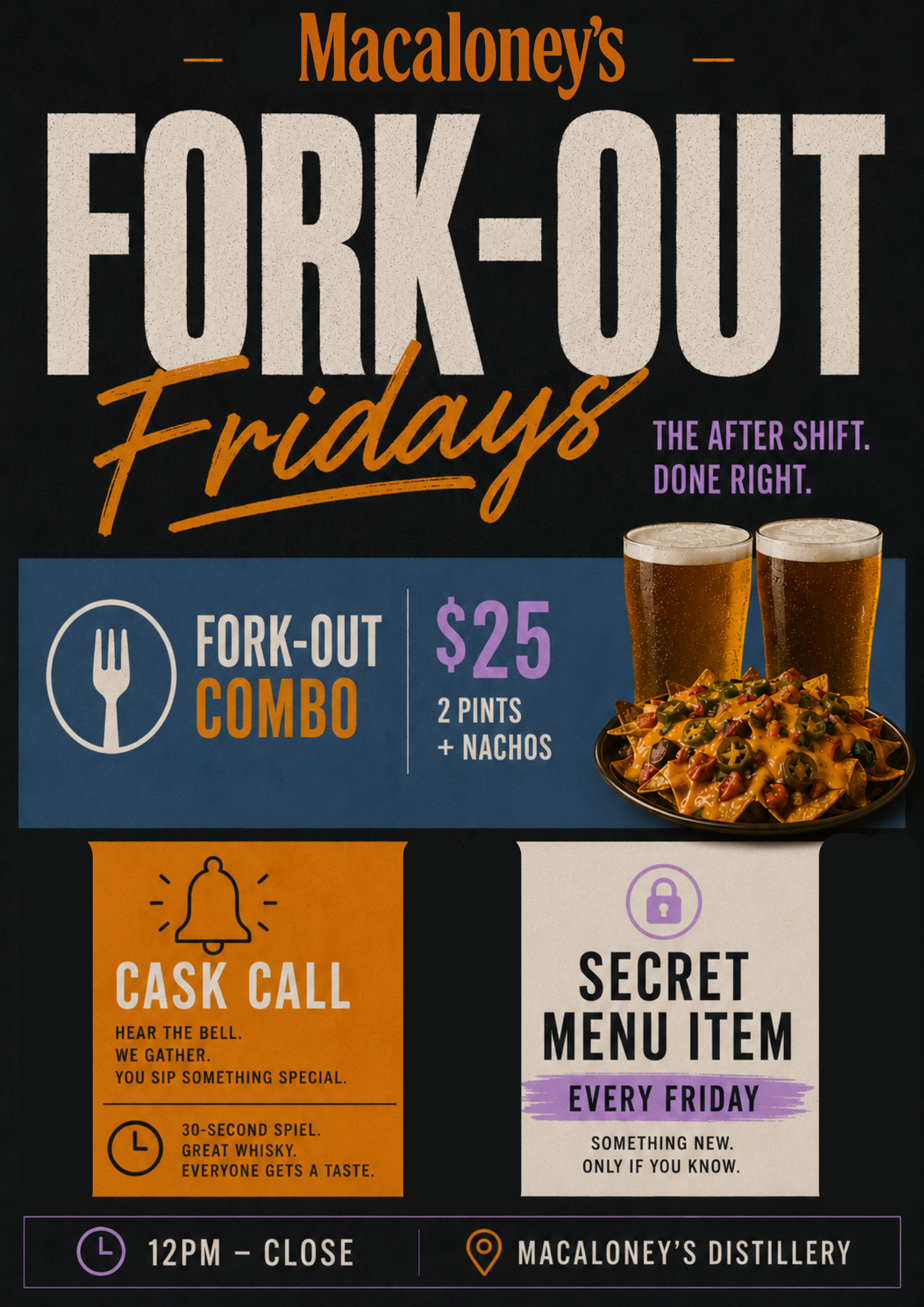Fork-Out Fridays at Macaloney's
