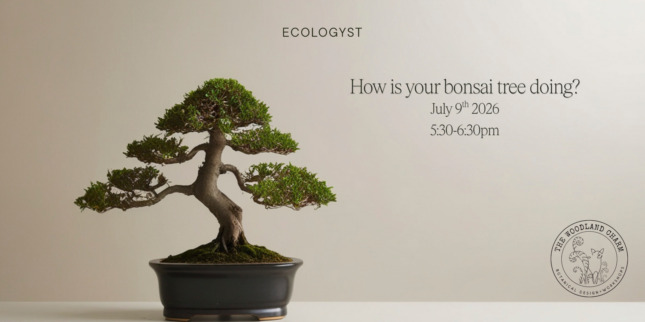How is your Bonsai Tree doing? — A free seminar for Bonsai beginners