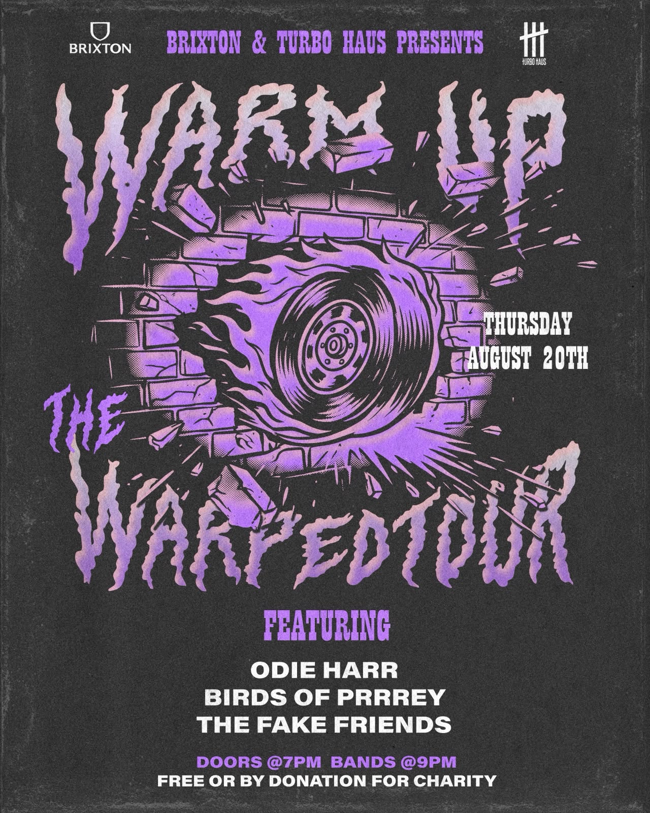 Warm Up To Warped Tour : Odie Harr + Birds Of Prrrey + The Fake Friends