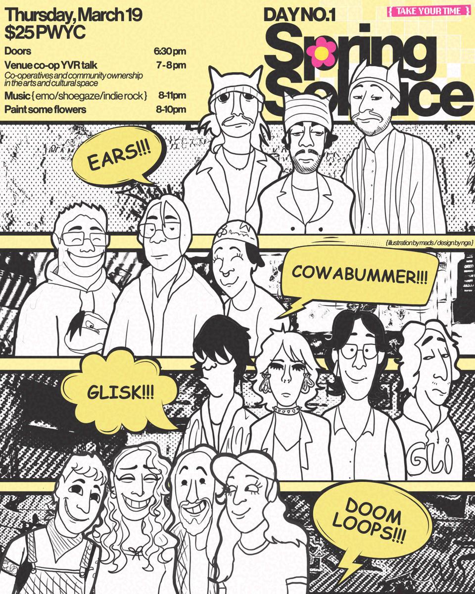 Spring Solstice at Take Your Time - Day 1: EARS, Doom Loops, Cowabummer, Glisk at Take Your Time