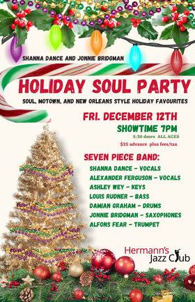 Holiday Soul Party: Shanna Dance and Jonnie Bridgman at 753 View St, Victoria