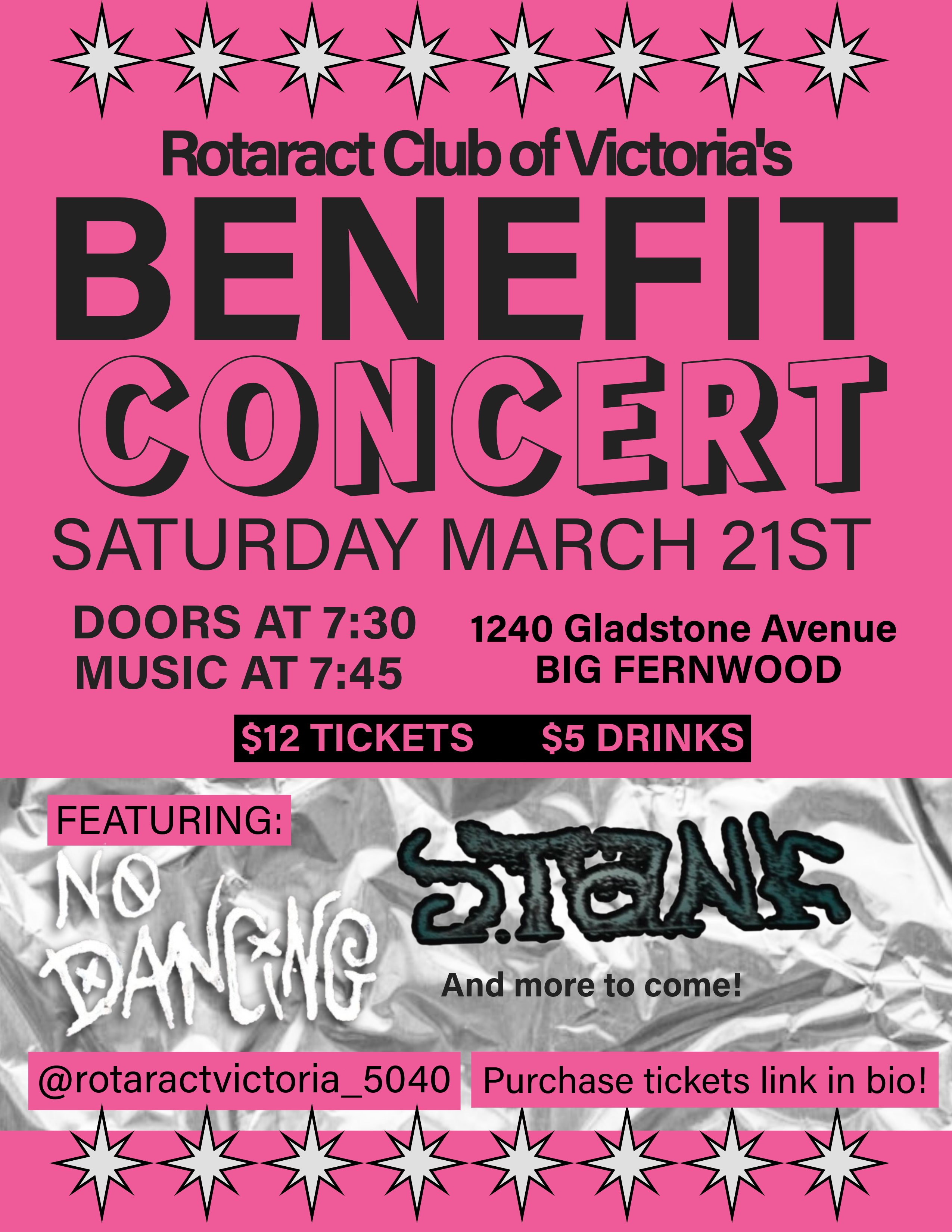 Benefit Concert at BIG FERNWOOD (1240 Gladstone Ave)