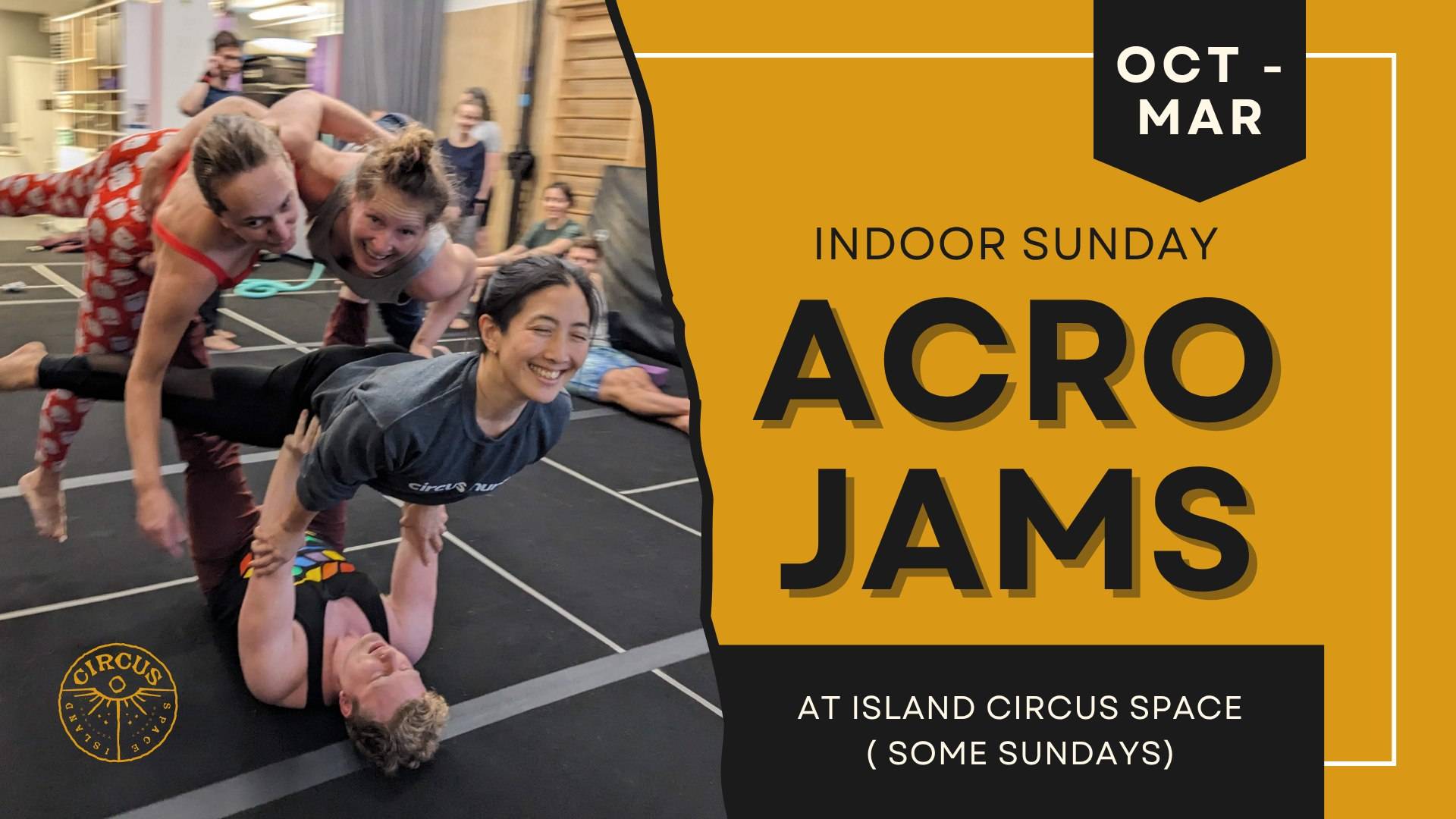 Sunday Indoor Acro & Movement Jam at Island Circus Space