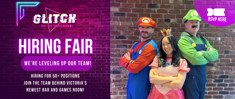 GLITCH Hiring Fair at 757 Yates Street