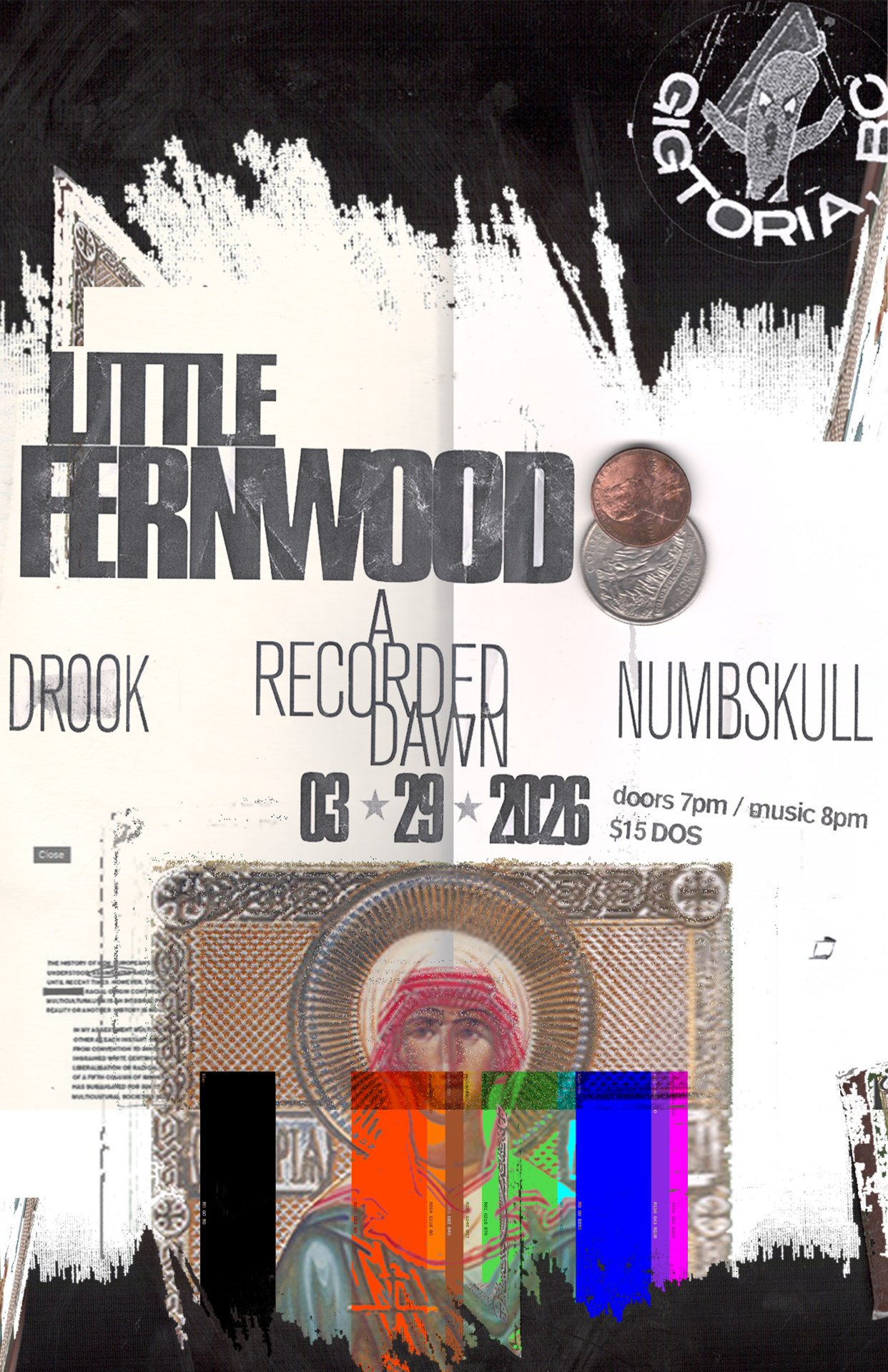 Drook, with locals A Recorded Dawn, and Numbskull at Little Fernwood