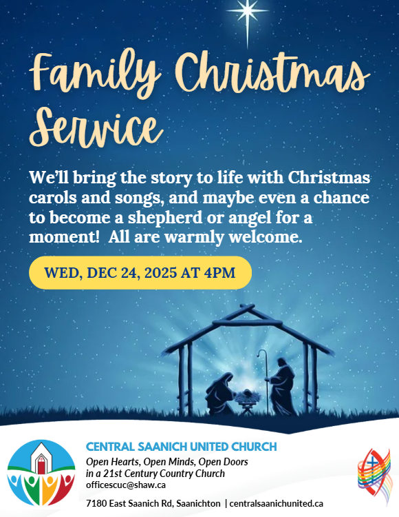 Family Christmas Service at 7180 East Saanich Rd, Saanichton
