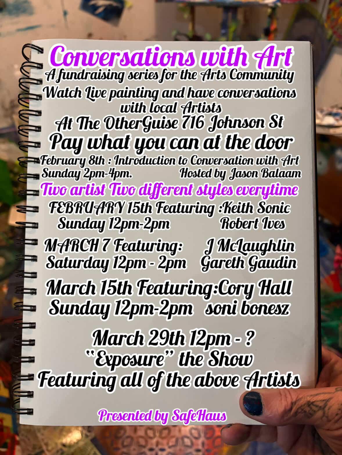 Conversations With Art  at 716 Johnson st 