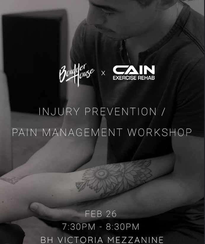 Injury Prevention & Pain Management Workshop