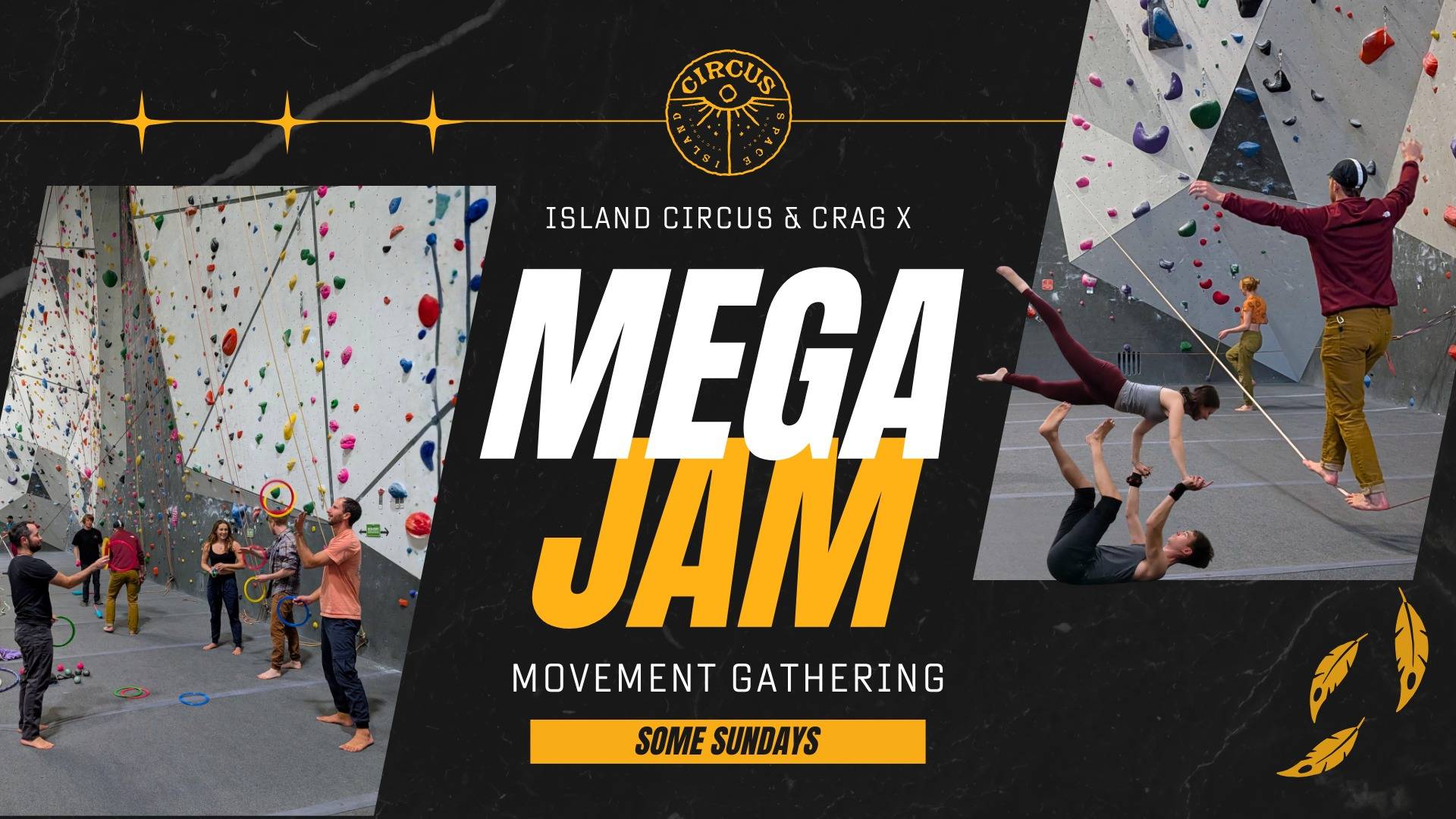 MEGA JAM at Crag X — Acro, Flow, Slacklining & More! at Crag X