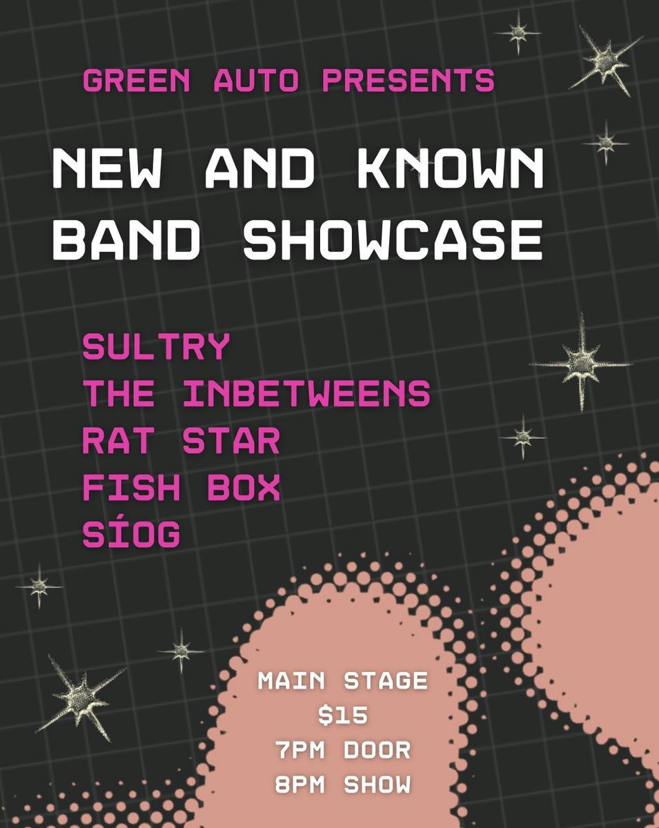 Sultry, Síog, Rat Star, The Inbetweens, Fish Box at Green Auto