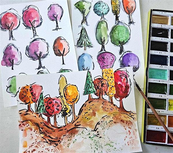 Emily Carr Inspired Art Class: SPRING TREES (intergenerational) at Carr House National Historic Site