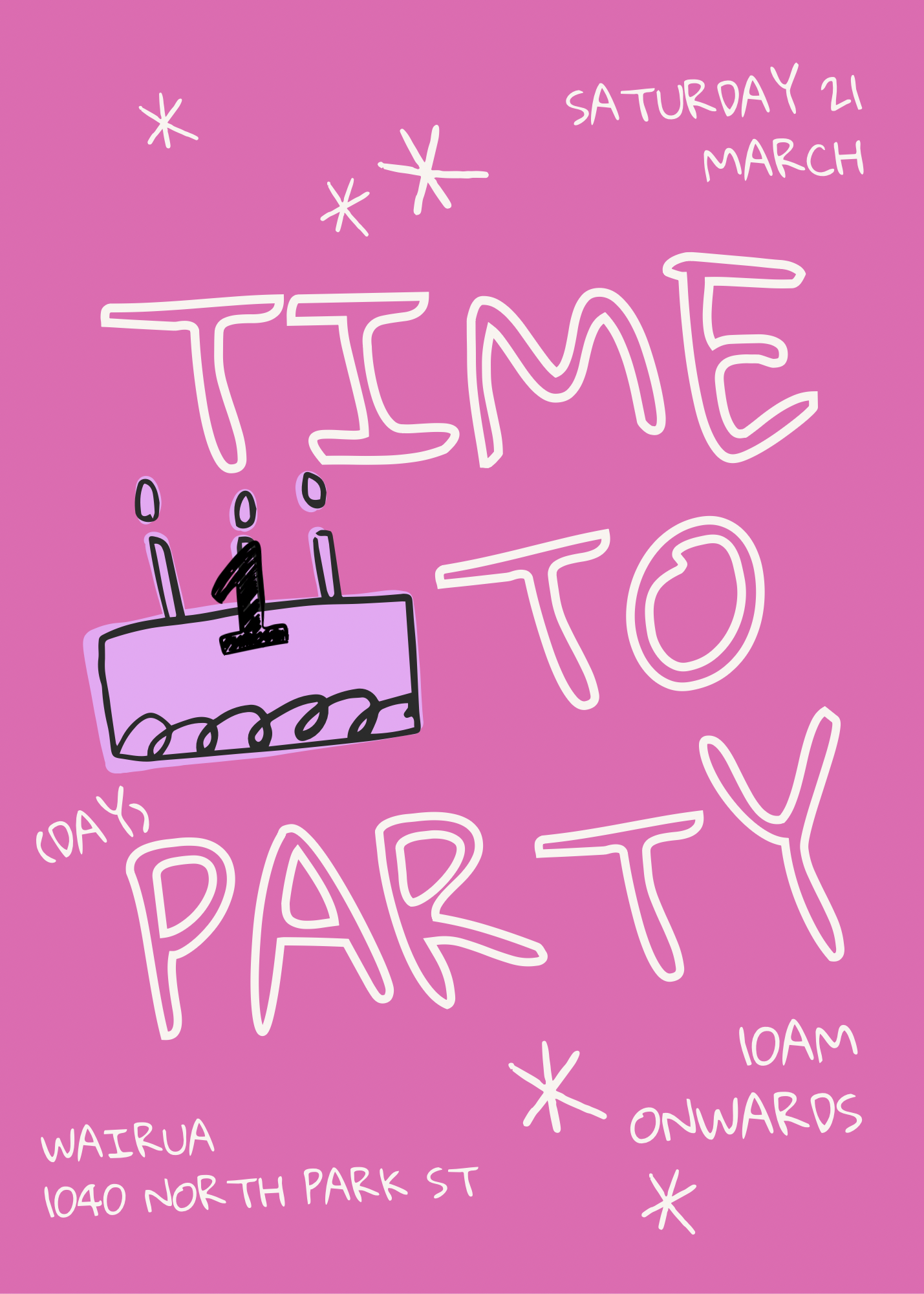 WAIRUAs 1st Birthday Party! at 1040 North Park Street