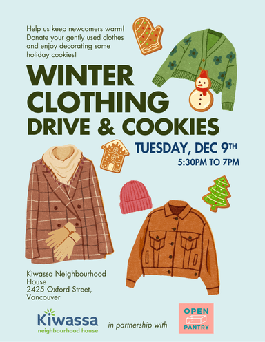 Clothing Drive & Cookies at 2425 Oxford Street