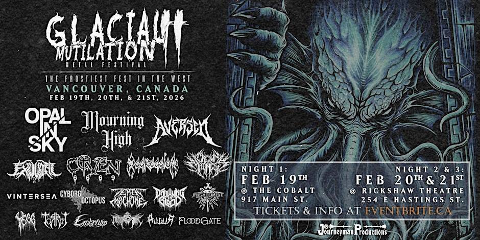 Glacial Mutilation 2026 at Rickshaw Theatre