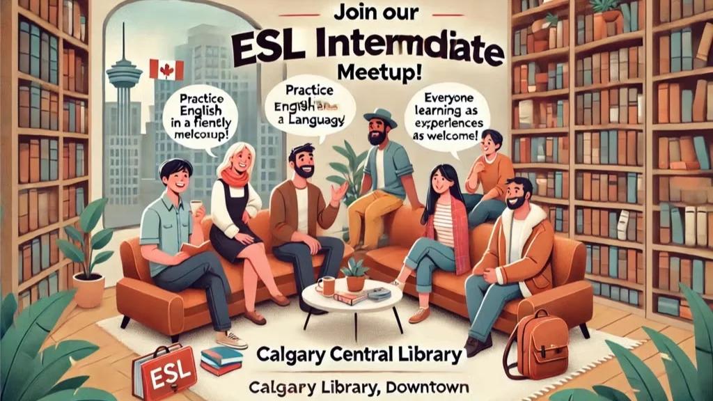 Calgary English Conversation ESL Meetup Group for Intermediate