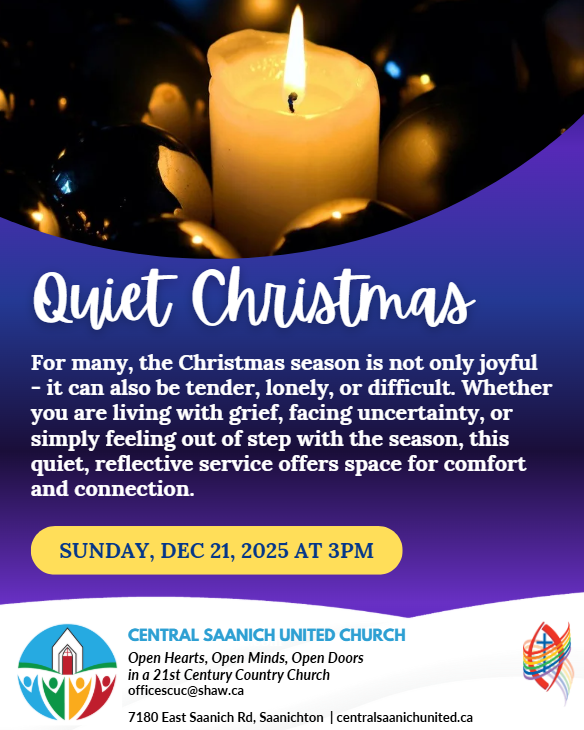 Quiet Christmas Service at 7180 East Saanich Rd, Saanichton