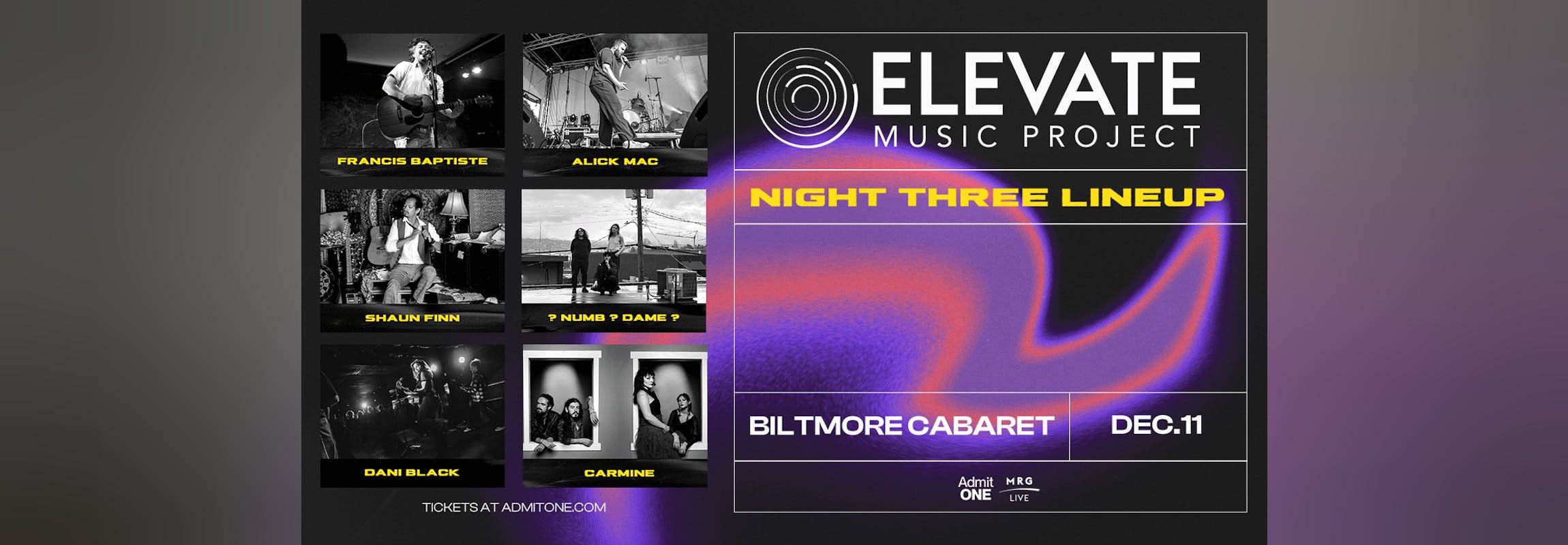 ELEVATE Music Project: Night Three at Biltmore Cabaret