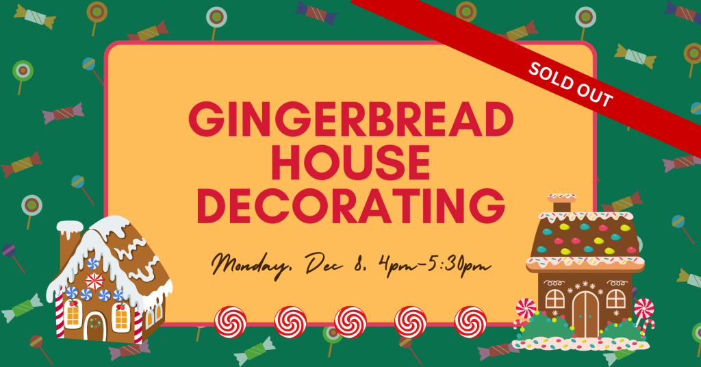 Gingerbread House Decorating at Roundhouse Arts & Rec Centre