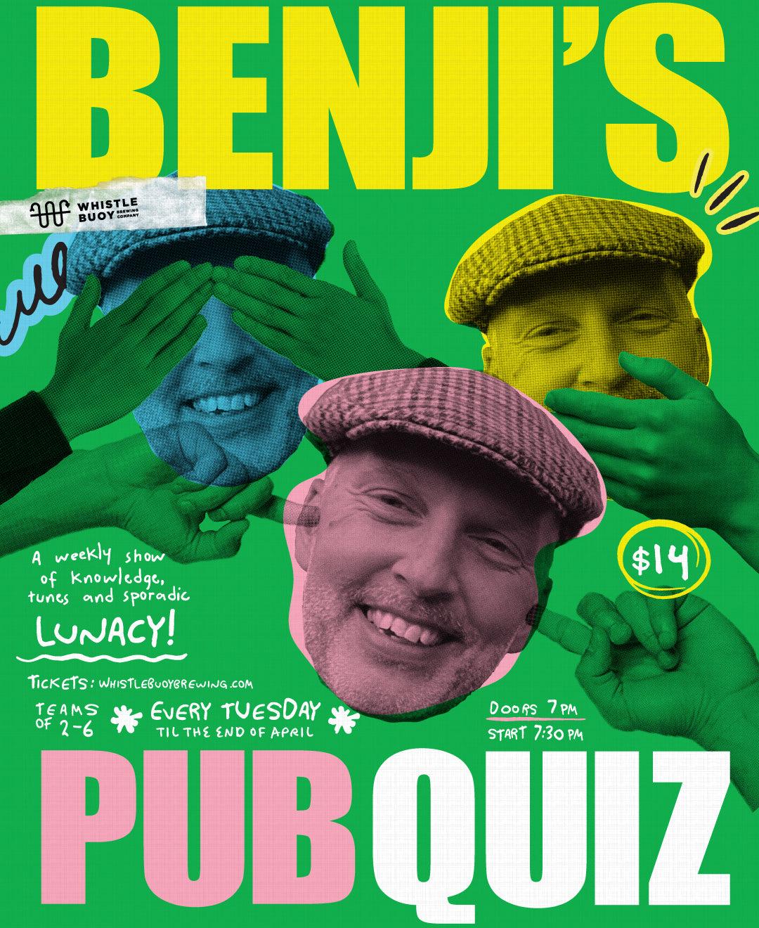 Benji's Pub Quiz at Whistlebuoy